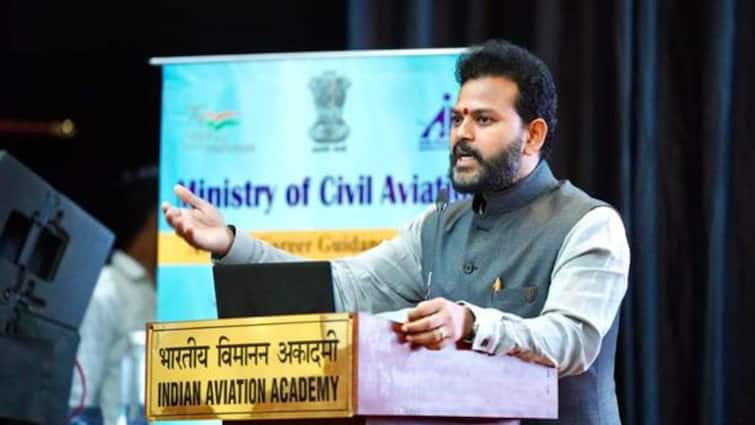 Civil Aviation Minister Ram Mohan Naidu launched Aviation Career Guidance Program gave students dreams of touching the sky ANN