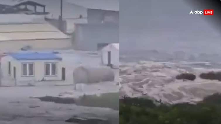 तिनकों की तरह बह रहे घर, पानी में समा रहीं बड़ी-बड़ी इमारतें… Video में देखें कैसे सुनामी ने रूस में मचाई तबाही